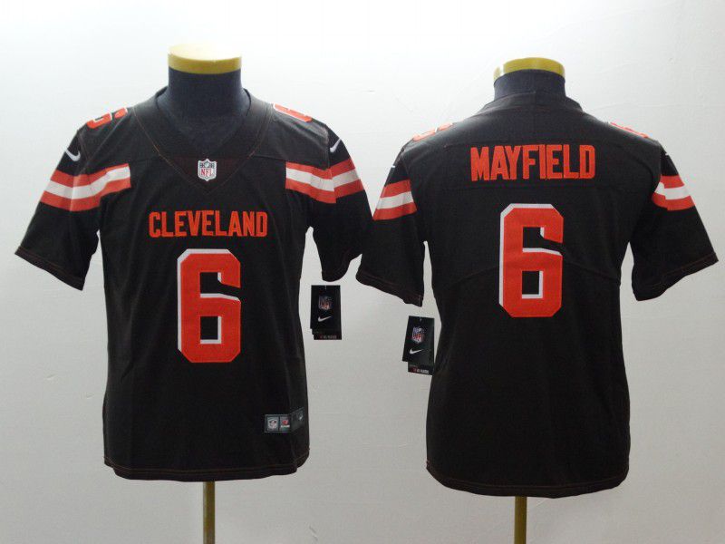 Youth Cleveland Browns #6 Mayfield Brown Nike Vapor Untouchable Playe NFL Jerseys->washington redskins->NFL Jersey
